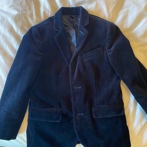 JCrew boys velvet Navy blazer. Excellent condition. Worn 2x. Size 6